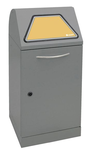 stumpf afvalscheiding Modul-Vario 60, grijze aluminium structuur, 60 liter, systeem: ProSlide, 625-060-0-1-100