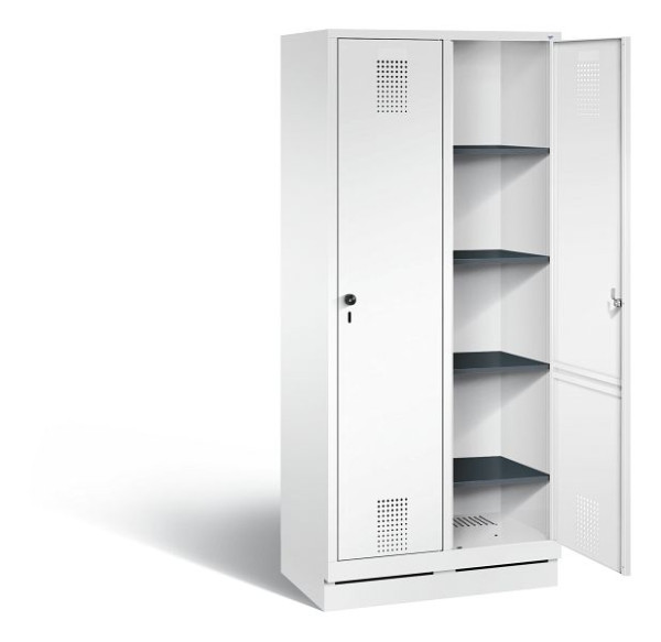 C+P washok Evolo, H1800xW810xD500mm, kleur: verkeerswit, 48020-22B S10031