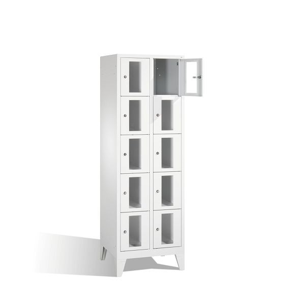 C+P lockerkast Classic, H1850xB610xD500mm, kleur: lichtgrijs, 8010A205 S10000
