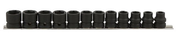 Eagle 1/2" mini slagmoersleutel dopsleutelset 12 stuks, EG910