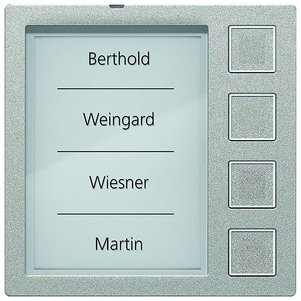 TCS belknopmodule serie AMI met 4 belknoppen, zilver, AMI10914-0010