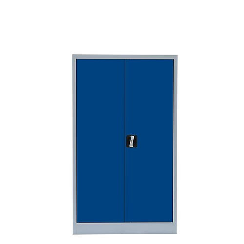 Lüllmann archiefkast/vleugeldeurkast, 1200 x 800 x 380 mm, lichtgrijs/gentiaanblauw, 530291