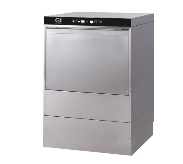 Gastro-Inox digitale vaatwasser met pomp en zeepdispenser, 50x50cm, 230V, RVS AISI 304, 400.107