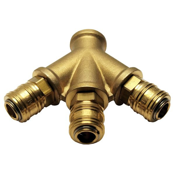 AEROTEC 3-weg verdeler met koppeling 1/2 inch IT, 301.72.03.21