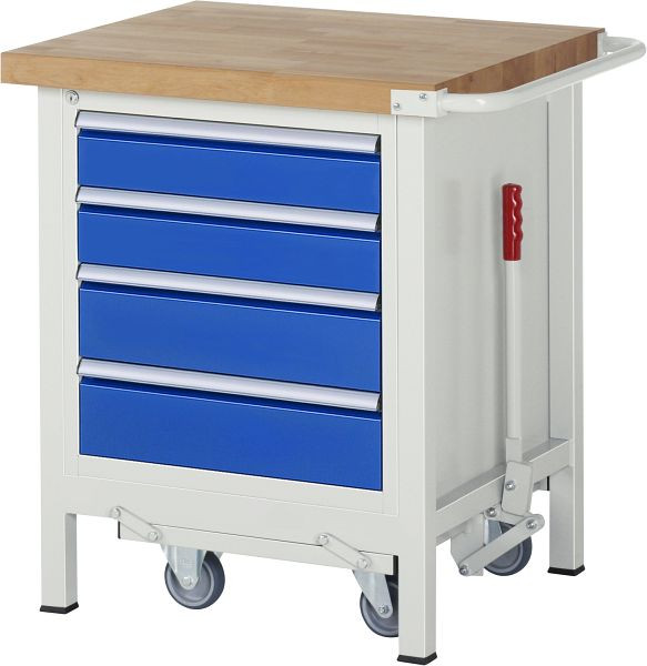 RAU neerlaatbare werkbank 8000 - model 8162, B750 x D700 x H880 mm, 15-8162A2-077B4F.11