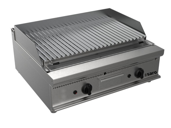 Saro gas lavasteengrill tafelmodel E7/BS2BB, 423-1265