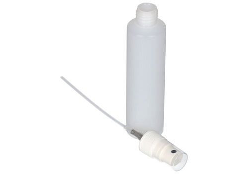 DENIOS spuitflessen van HDPE, pompverstuiver van PP, transparant, 100ml, 10 stuks, 281735