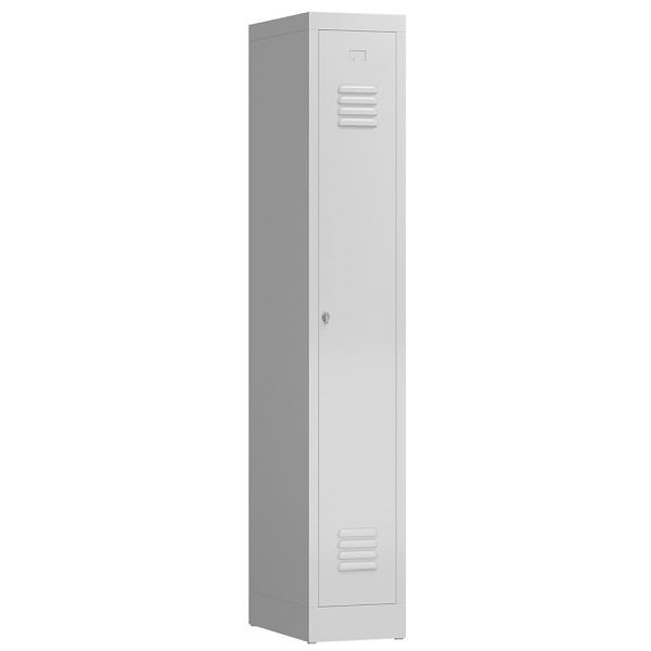 Lüllmann ClassiX kledingkast, 1 vak, 1800 x 310 x 500 mm, signaalwit, X-510117