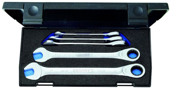 GEDORE steeksleutelset met ringratel, 5-delig, 2297434