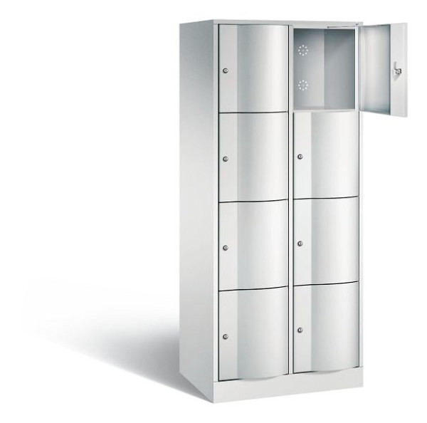 C+P lockerkast Resisto, H1950xB772xD540mm, kleur: lichtgrijs, 8470-272 S10005
