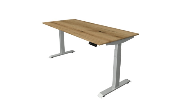 Kerkmann zit-sta tafel B 1800 x D 800 mm, elektrisch in hoogte verstelbaar van 640-1290 mm, eiken, 10040755