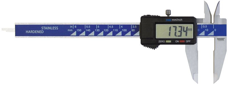 Vogel Germany elektronische digitale schuifmaat voor linkshandigen, 150 mm / 6 inch, 202037