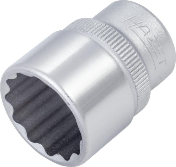 Hazet dop, bi-hex, hol vierkant 10 mm (3/8"), 17 mm, gekarteld, 880Z-17