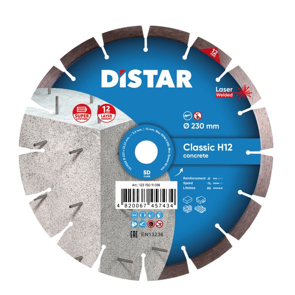 Distar diamantdoorslijpschijf 1A1RSS 232 Classic H12, 12315011018