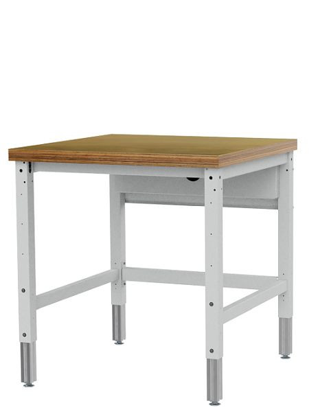 Bedrunka+Hirth paktafel, bijzettafel, in hoogte verstelbaar, afmetingen: 750 x 750 mm, materiaal werkblad: beuken multiplex, 4075KL75GB