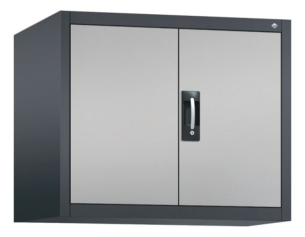 C+P bovenkast Acurado, H790xW930xD600mm, kleur: zwart grijs/wit aluminium, verzonken handgreep, 9295-000 S10020