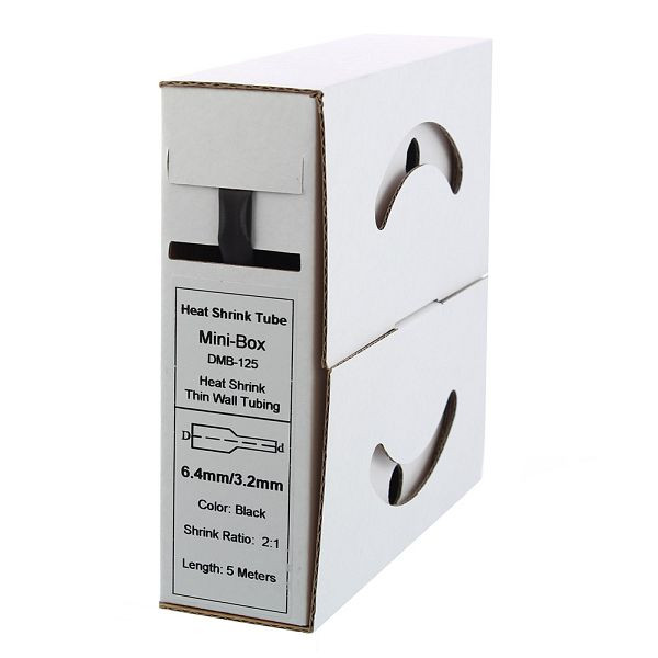 Offgridtec 5m krimpkous 6,4mm>3,2mm zwart, 7-01-000575