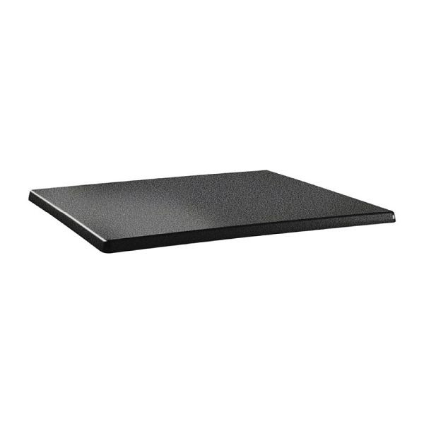 Topalit Classic Line rechthoekig tafelblad antraciet 120 x 80cm, DR902