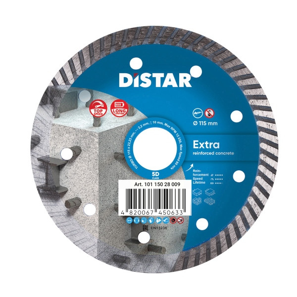 Distar diamantdoorslijpschijf Turbo 115 Extra, 10115028009