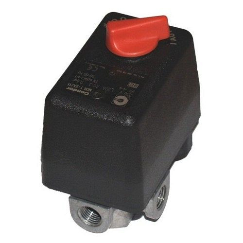 AEROTEC drukschakelaar MDR1 - 230 V - 10 bar - 3/8 inch IG - 3 ex. 1/4 inch IT, 9063048