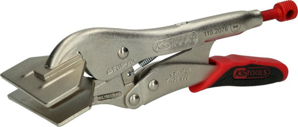 KS Tools platbektang met brede bek en gemakkelijke ontgrendeling, 205 mm, 115.2076