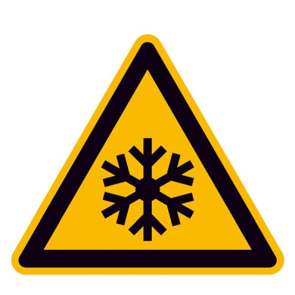 Stein HGS HGS waarschuwingsbord, waarschuwing voor lage temperatuur/vorst, 25 mm / folie, vel van 44, 30.0367