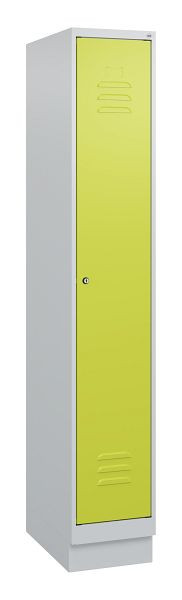 C+P luierkluis Classic PLUS met middenwand, bodem, 1800x300x500mm, 7035/0024, cilinderslot, 0800207-10F S10025