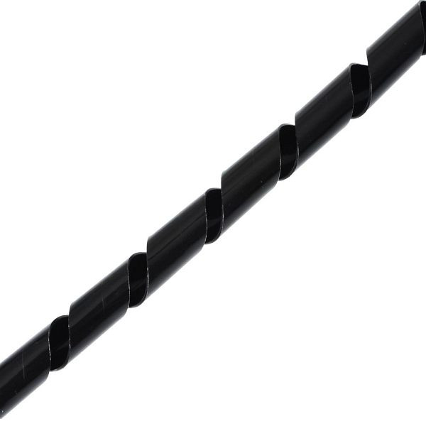 Helos spiraalkabelslang ø 9 - 65 mm, 10m zwart, 129253
