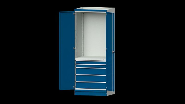 ANKE werkbanken basiskast modulair kastensysteem, serie 910 V, model 2410, 865 x 720 x 2200 mm, RAL 7035/5010, 631.171