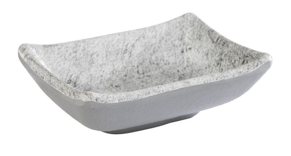 APS schaal -ELEMENT-, 9 x 7 cm, hoogte: 3 cm, melamine, kleur: betonlook, 0,03 liter, verpakking: 24 stuks, 84820