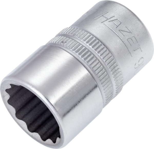 Hazet dopsleutelinzet, dubbel zeskant, hol vierkant 12,5 mm (1/2 inch), 17 mm, gekarteld, 900Z-17