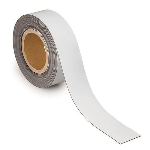 MAUL magnetische markeringstape, 10 mx 50 mm x 1 mm, wit, 307941