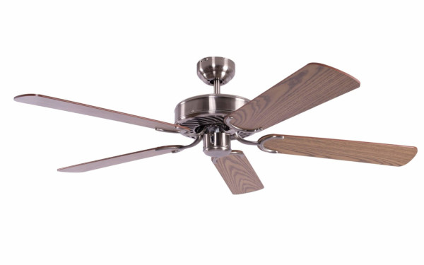 Pepeo Deckenventilator Potkuri Aged Silver / Eiche 132 cm mit Zugkette, 1336201232v2