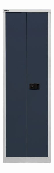 Bisley universele draaideurkast, 4 planken, 5 OH, romp lichtgrijs, fronten antracietgrijs, E782A04B6525