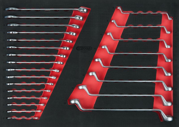KS Tools sleutelset, 24-delig in 1/1 systeeminzet, 711.0027