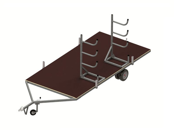 Growi hindernisrail transportframe, enkelzijdig, per paar, 10016310