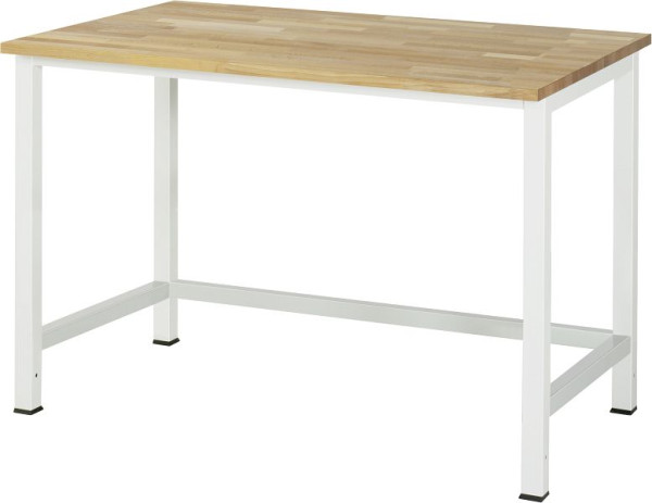 RAU werktafel serie 900, massief beukenplaat, 1250x825x800 mm, 03-900-1-B25-12.12
