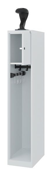 C+P Evolo brandweerkast, model YOUNGSTER, 1 compartiment, H1530B300T500 mm, Lichtgra, 0490015-10 S10003