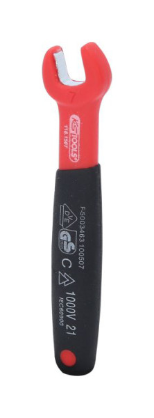 KS Tools geïsoleerde steeksleutel, 7 mm, 118.1507