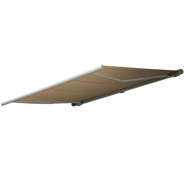 Mendler vervangingshoes voor luifel T124, volledige cassette vervangingshoes zonwering 5x3m, polyester creme, 76541