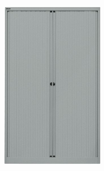 Bisley rolluikkast EuroTambour, 4 planken, 5 OH, rolluik zilver, body zilver, ET412194SSL355