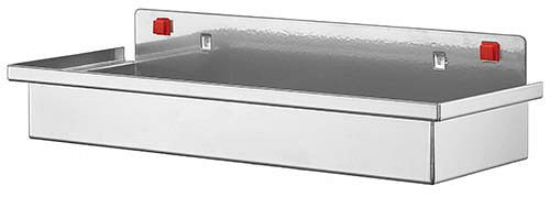 Bedrunka + Hirth opbergbox, groot, afmetingen in mm (BxDxH): 340 x 135 x 55, 03.87.429