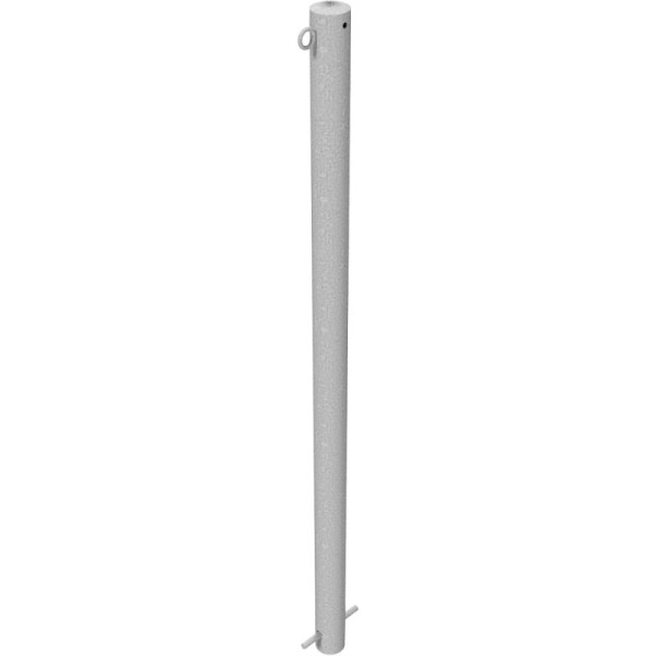 Stone HGS afzetpaal -Bollard-, stationair / voor inbeton, zonder verf, 1 oog, stalen buis Ø 60 mm, 460-1