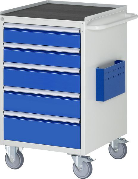 RAU montagewagen serie 7000, metalen steun (2xH120, 2xH150, 1xH180 mm), 5 x lade maat L, 580x975x650 mm, 05-L5.11A-MT.11