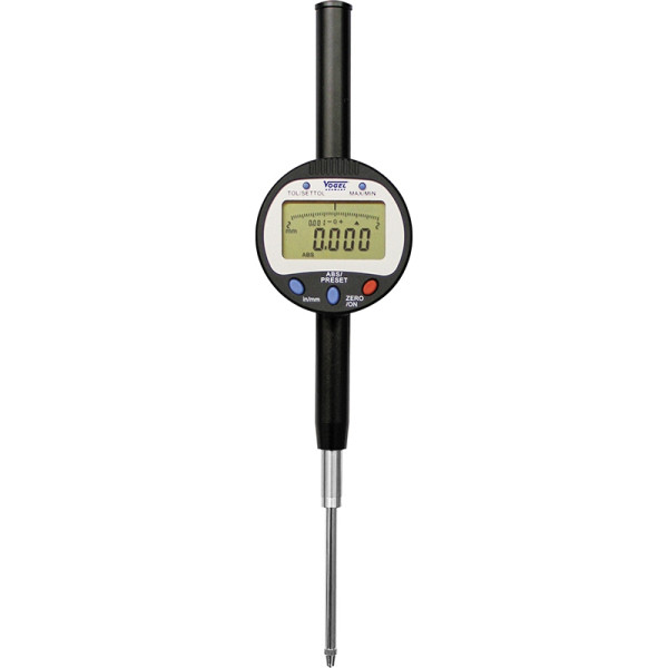 Vogel Germany digitale meetklok, met USB data-uitgang, 0 - 50,8 mm / 0 - 2,0 inch, 0,001 mm / 0.00005 inch, gewicht: 11 g, 242057