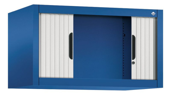 C+P rolluikkast Omnispace, H450xB800xD420mm, kleur: gentiaanblauw/lichtgrijs, inbouwgreep, 3261-00 S10055