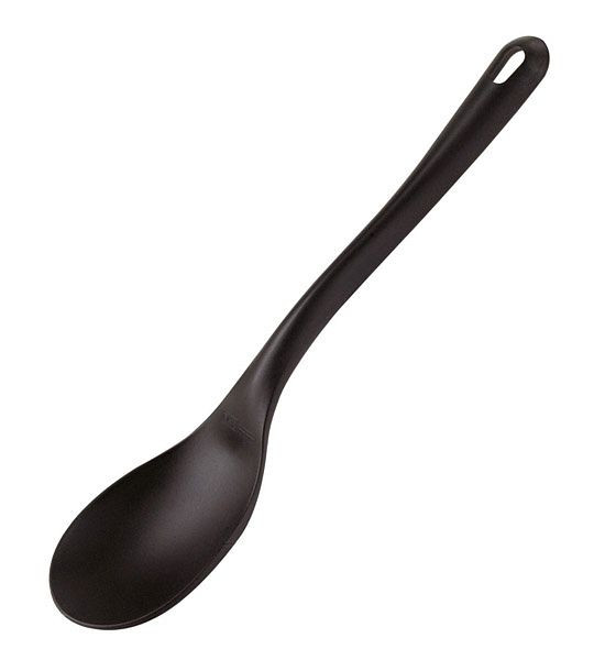 APS serveerlepel, 11 x 7 cm, handvat: 23 cm, polyamide, zwart, 88608