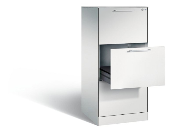 C+P archiefkast Asisto, H1310xB562xD600mm, kleur: lichtgrijs, beugelgreep, 146224-322 S10003