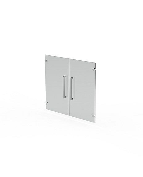 Kerkmann voordeuren van gesatineerd glas, 2 OH, fris, B 760 x D 4 x H 700 mm, glas, 13455682