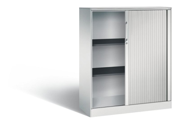 C+P rolluikkast Asisto, H1310xB1000xD435mm, kleur: lichtgrijs, beugelgreep, 3 niveaus, 143032-000 S10073